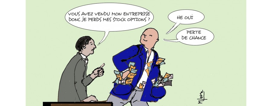 Perte des actions gratuites et des stock-options en cas de vente de la société Perte des actions gratuites et des stock-options en cas de vente de la société
