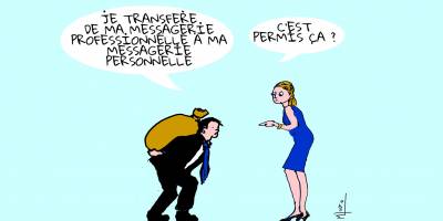 Peut-on transférer des données professionnelles sur sa messagerie personnelle malgré une charte éthique qui l'interdit ?